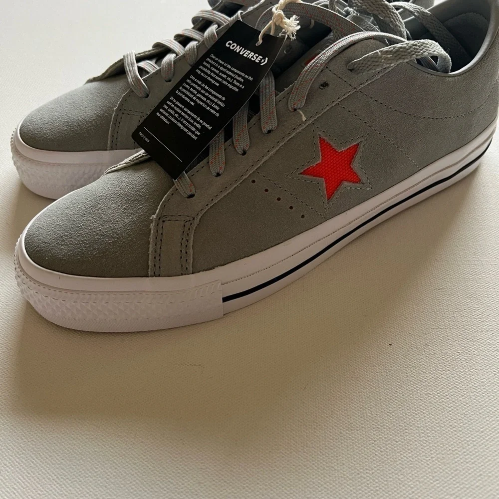 *NEW* Unisex Converse One Star‎ Pro Skateboard Shoes Wolf Gray 🔥🔥 No Box!!